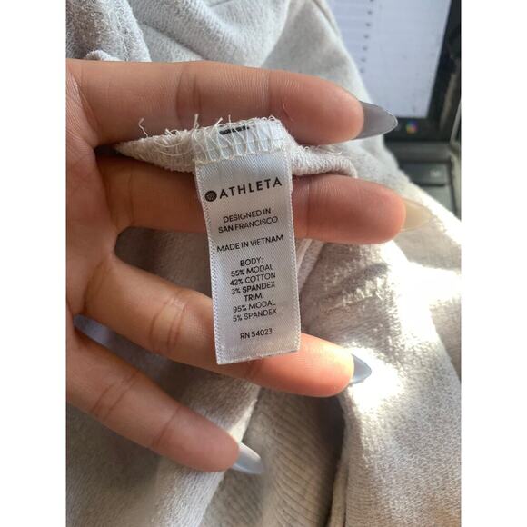 Athleta Women's Open Front Cardigan Sweater Long Sleeve Gray Size XS - Picture 5 of 6